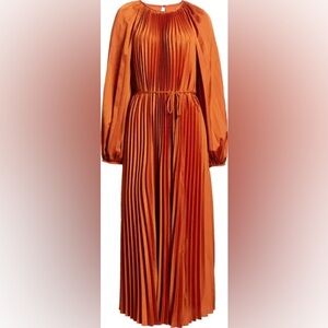 Julia Jordan Vibrant Orange Long Sleeve Dress